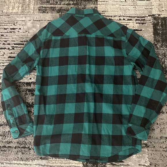 New’s Billabong Button Up Buffalo Plaid Flannel Shirt Medium - Picture 6 of 6